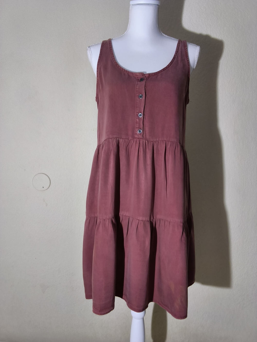 Velvet Heart Rust Tiered Tank Dress